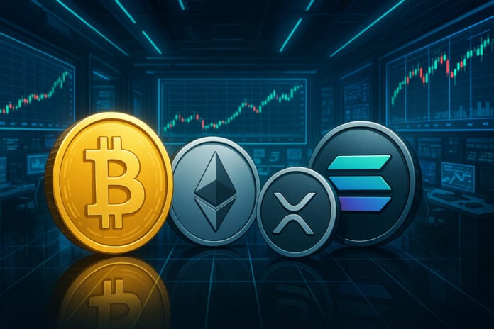 bitcoin xrp sol eth analisi prezzo