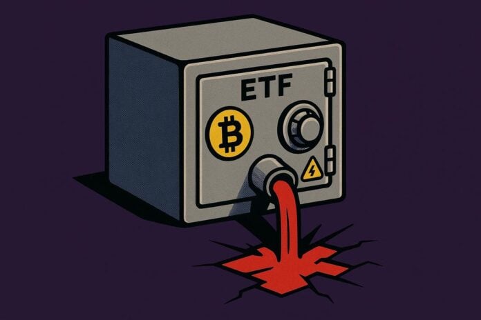 Bitcoin ETF outflows
